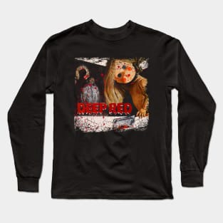 Horror's Depths Red's Mysterious Allure Long Sleeve T-Shirt